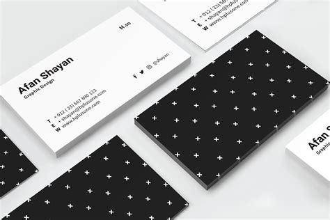 minimalist graphic designer business cards.